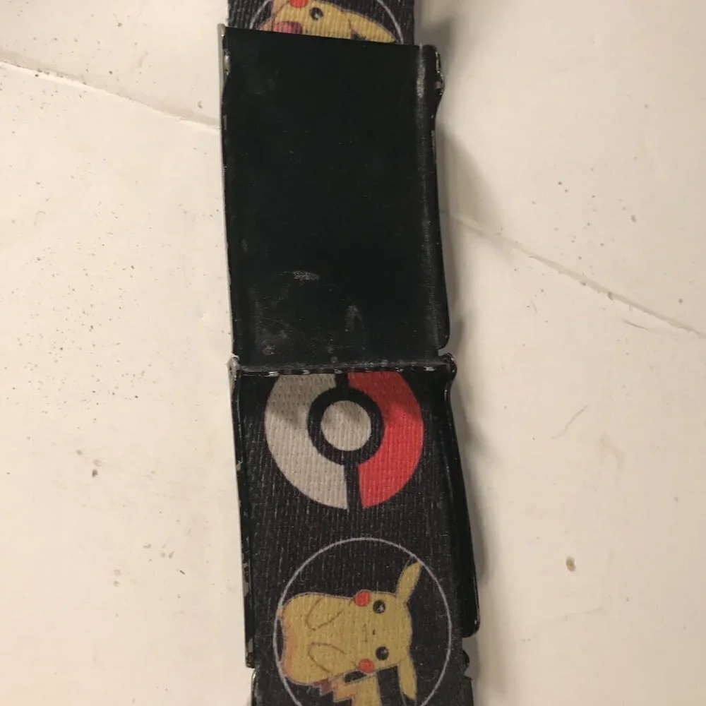 Nintendo Pokemon Pikachu Pokeball Adjustable Buckle and Belt